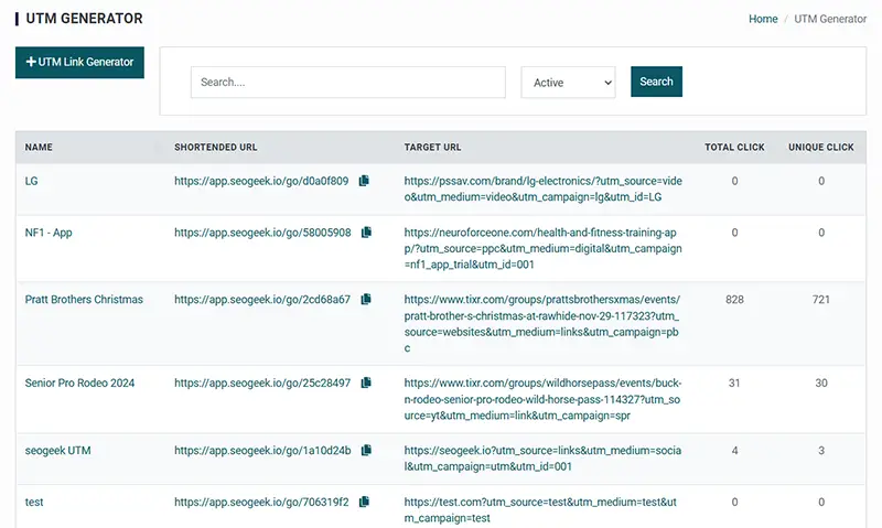 seoGEEK utm generator